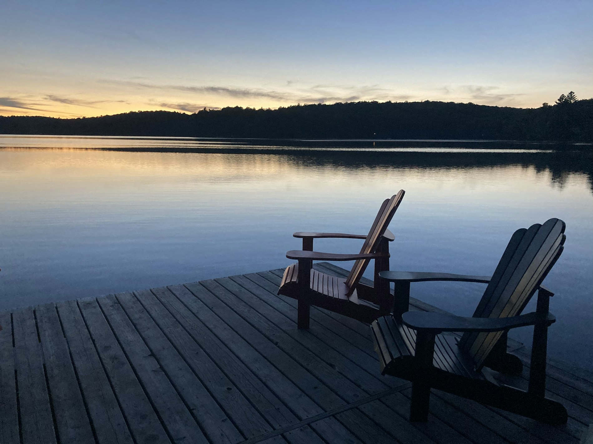Muskoka chairs at the cottage